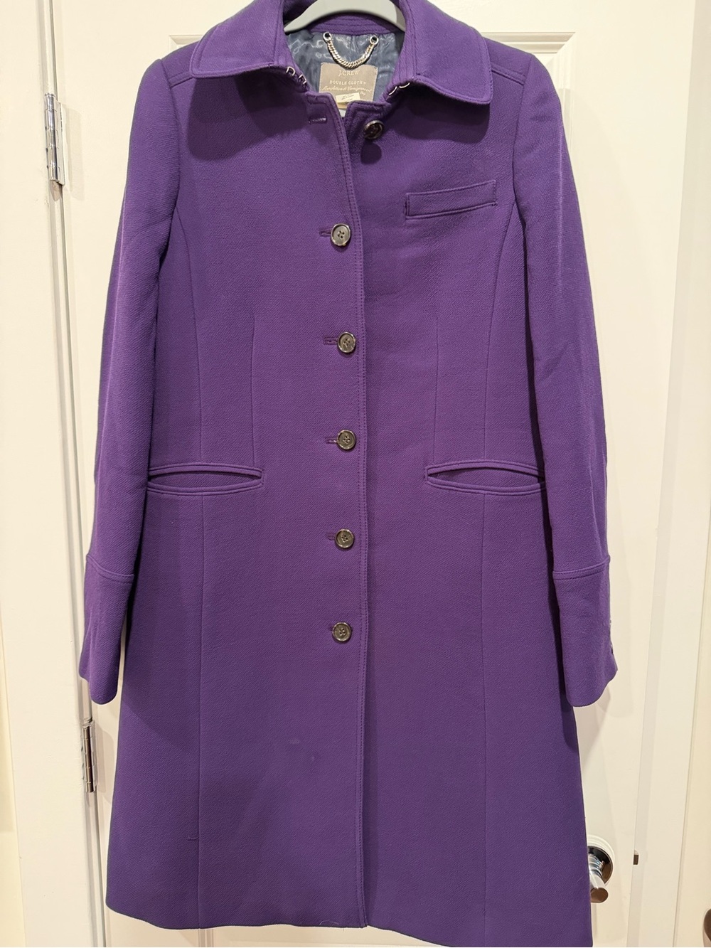 J. Crew Classic Lady Day Coat - Purple - Size T10